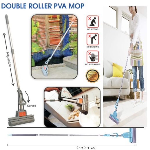 Signle Roller Pva Sponge Mop For Tile Floors
