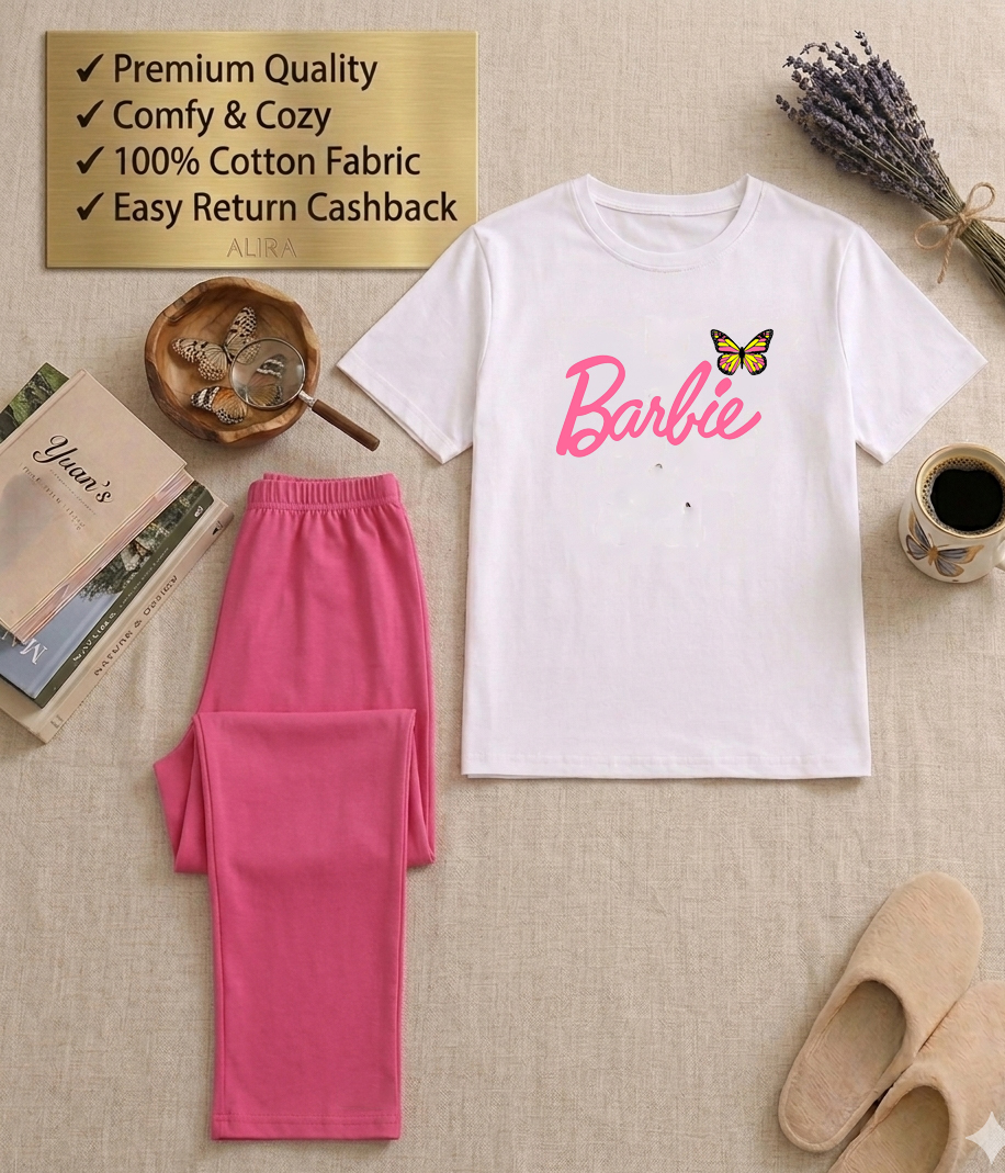 Night Dress for women girl & Baby Soft Multicolor Summer cotton Night Wear for Women/girls. Baby and Mom Night suit, Sleeping Dress Girls Sleepwear Loungewear Sleeping Suit lingerie T shirt and Pajama ,Night Dress for girls and women price in Pakistan