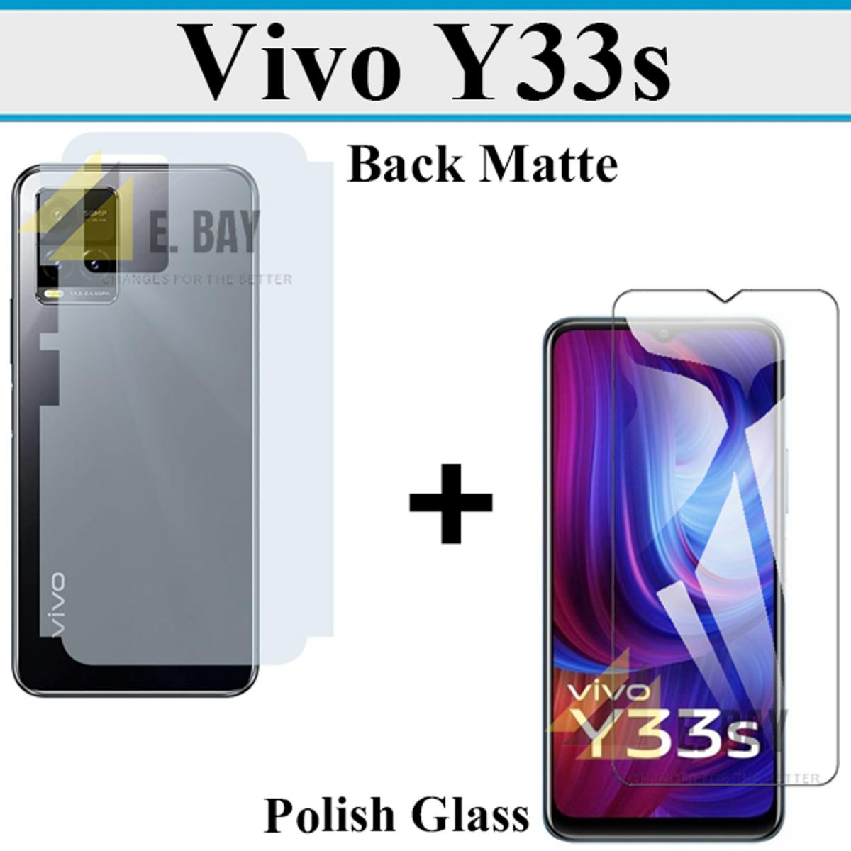 vivo y33s back cover glass