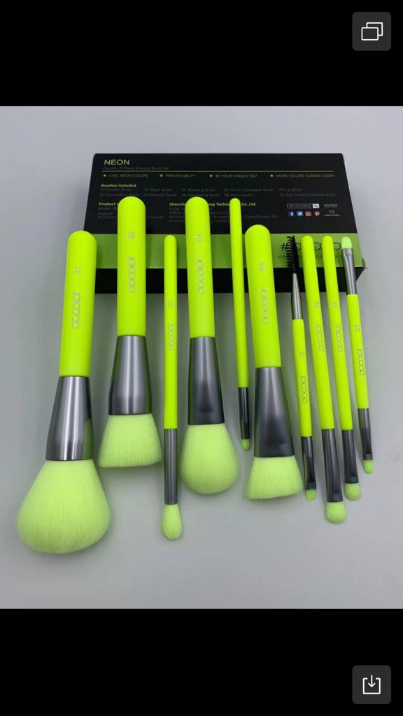 Lime Green Makeup Brushes Saubhaya Makeup