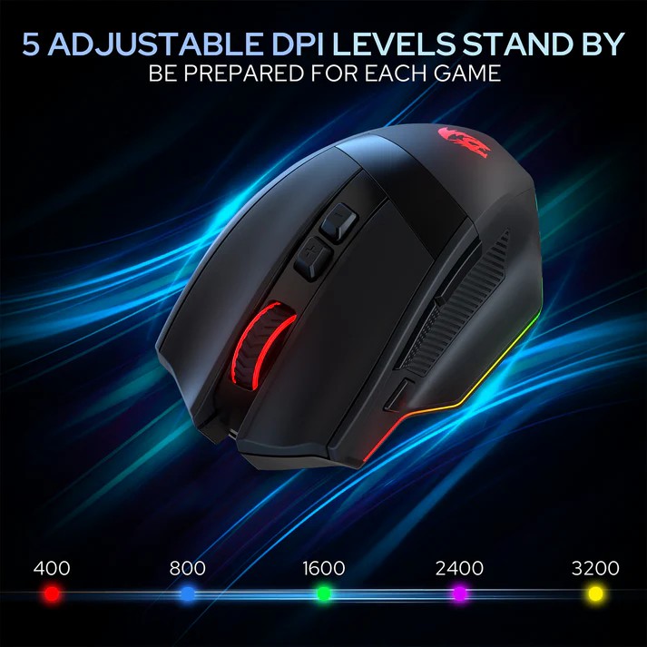 Redragon M923 STEALTH Wired RGB Gaming Mouse 24000Dpi with Rapid Fire Button with Programmable Buttons 18 6212803398198304bb0ce507732c0110