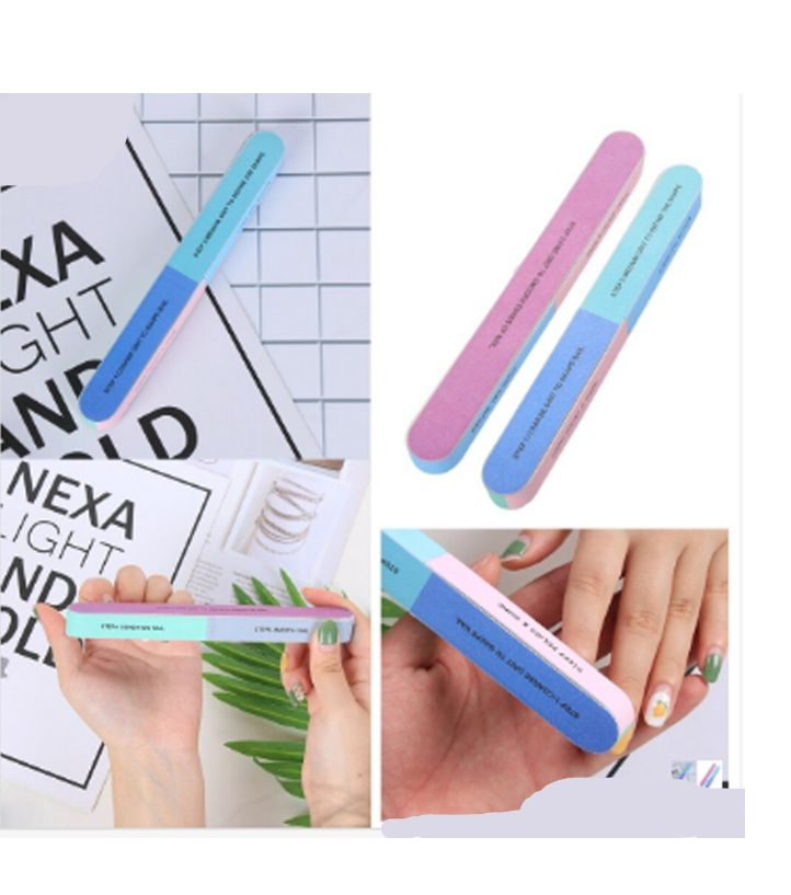 7 Way Nail Filer and Buffer Block Nail Buffering Files 7 Steps Washable Pedicure Manicure / Nail Filer / Nail Shiner Tools