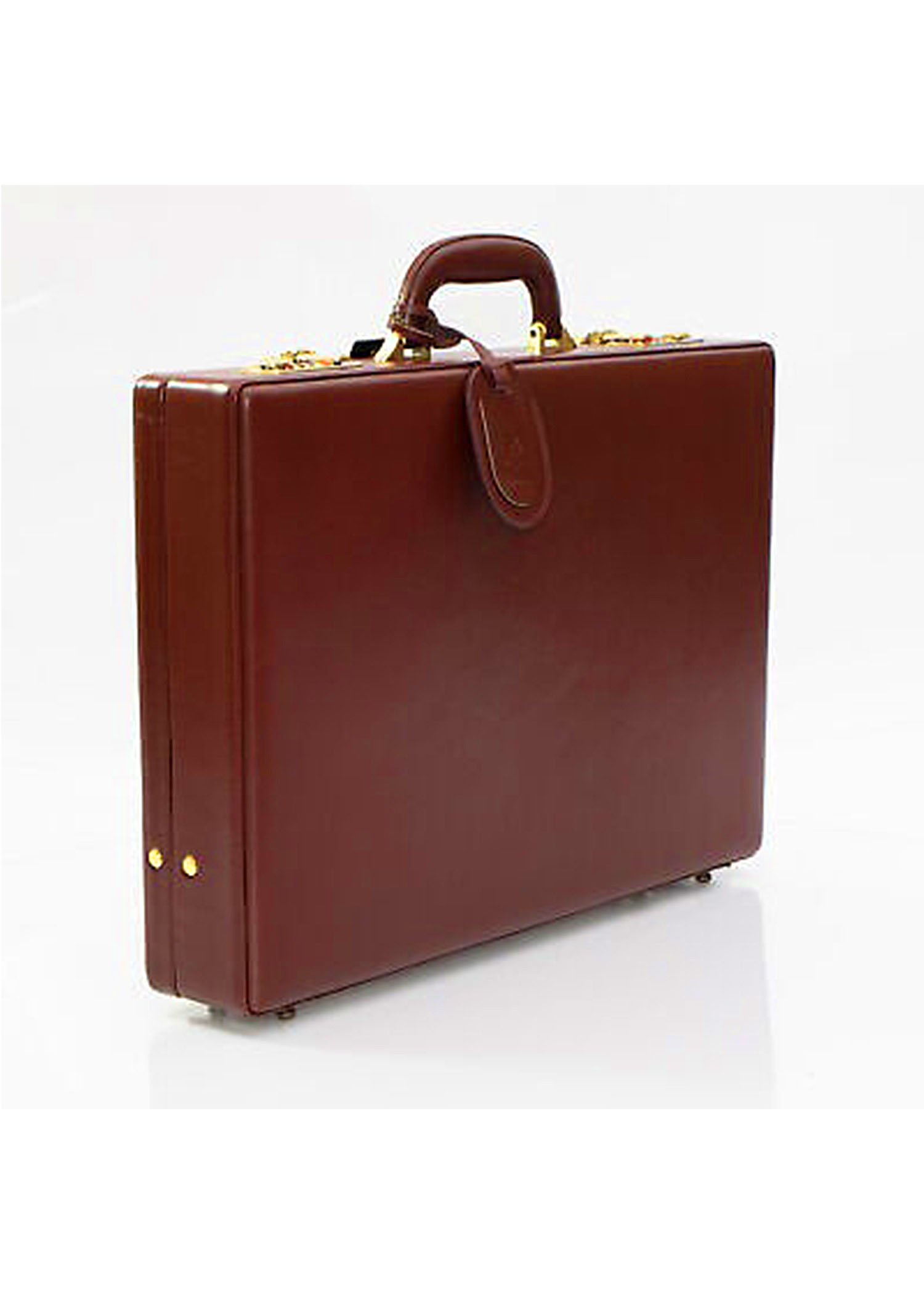 Original Leather Briefcase Bag File bag Locking Features and inner Mesh Pocket Medium Briefcase - For Men & Women