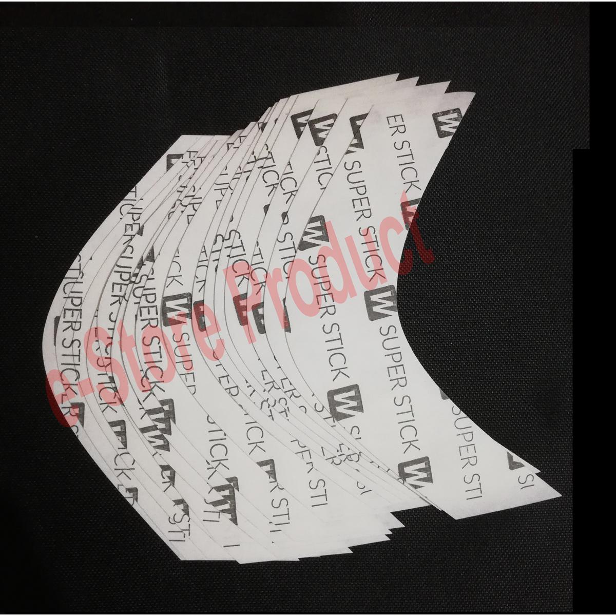 Pack of 20 x Front Lace Wig Unit New Version Super Stick WHITE Waterproof Strips - Very Firmly Hold Double-sided Adhesive Tape (2 x 8)cm
