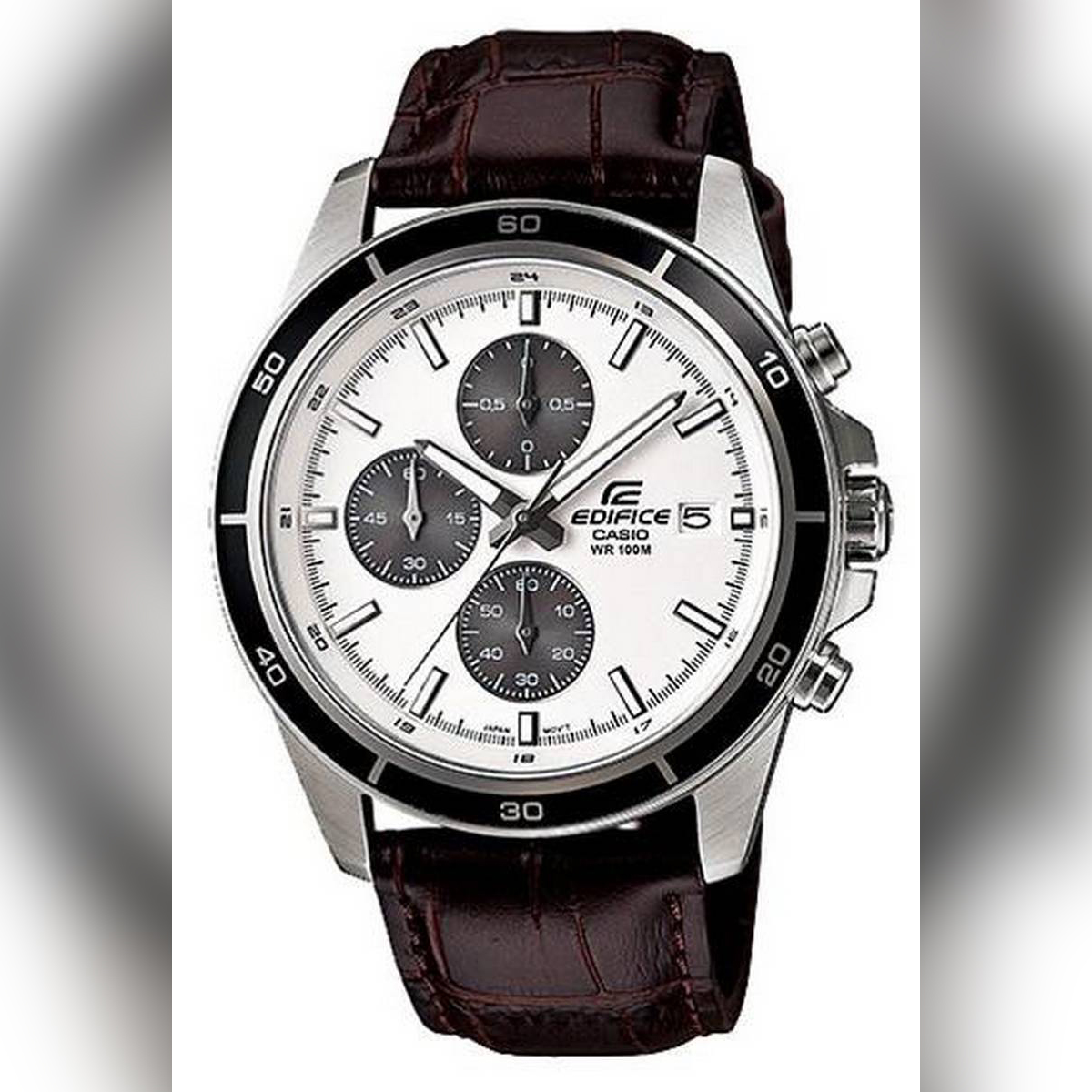 Casio Edifice Mens Steel Silver White 