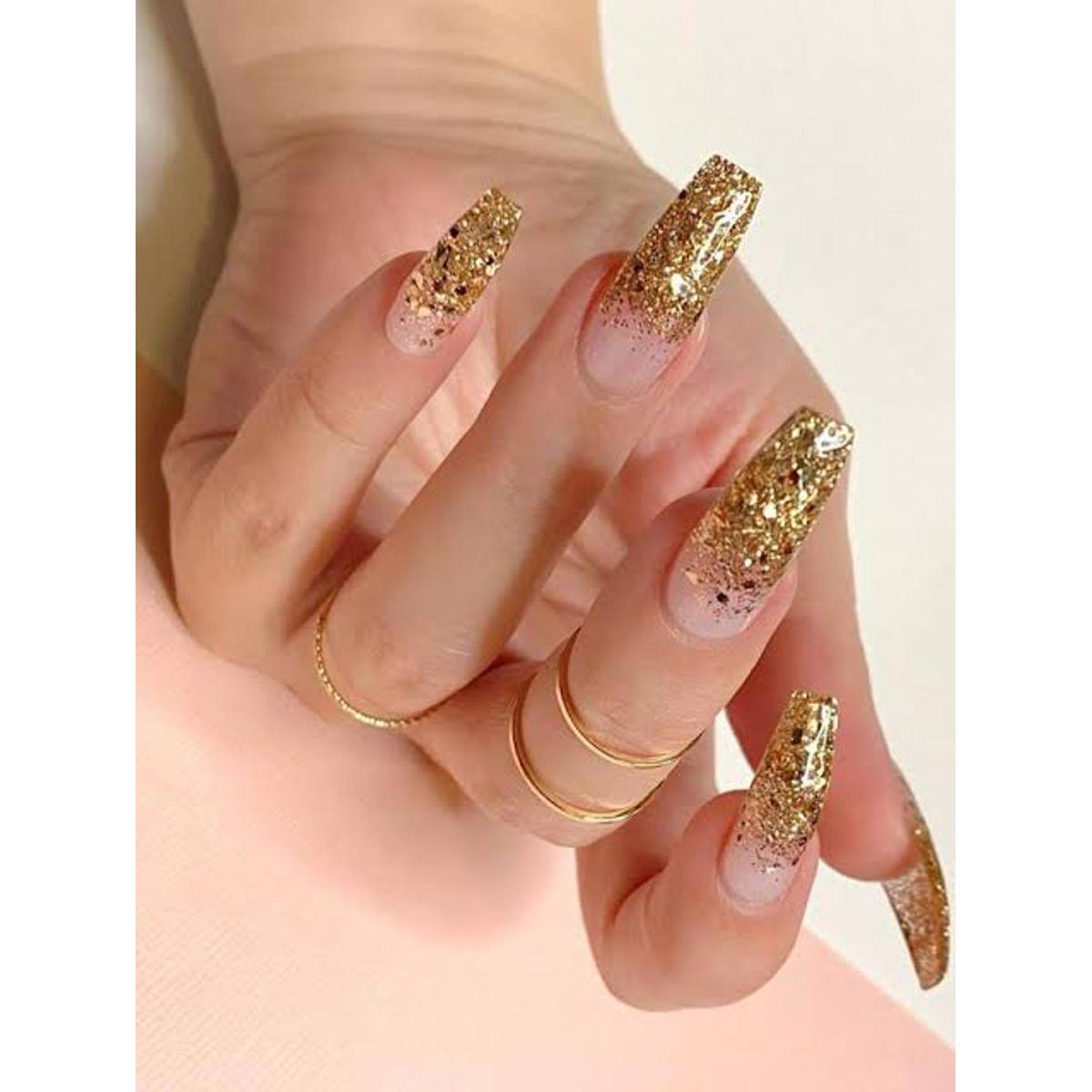 Diefe nail polish gold glitter