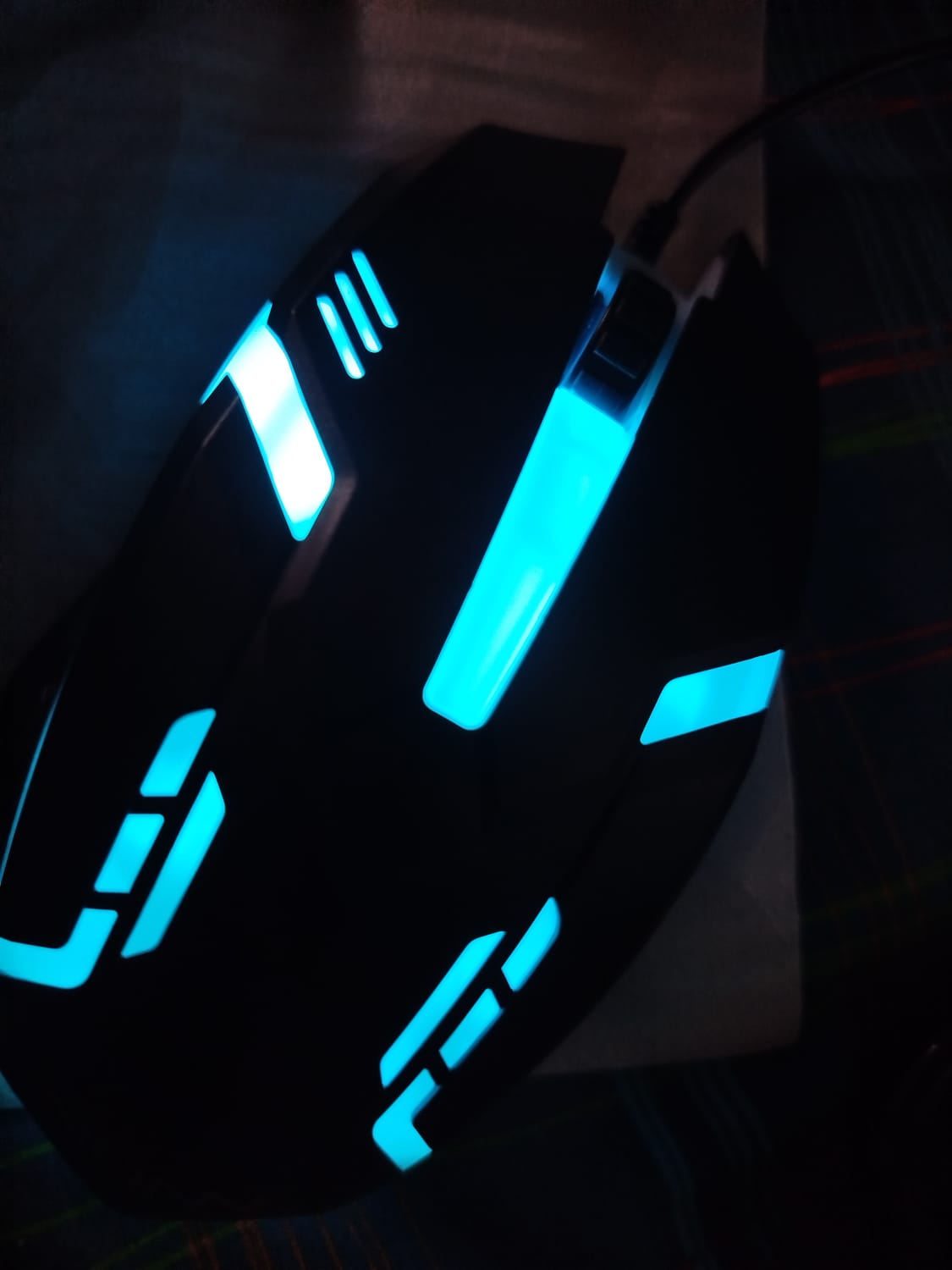 RGB Gaming Mouse Wired - LED Rainbow Light Breathing Mouse for Gaming with 1200 DPI for PC Laptop