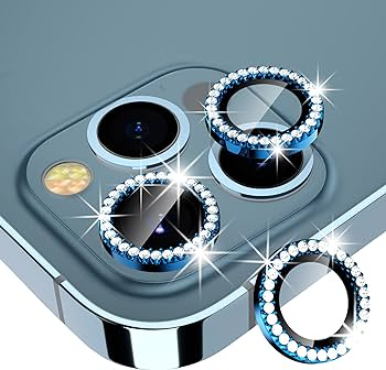 Diamond Camera Lens Protector For 11 / 12 / 13 / 14 / 15 / 16 / 17 Series  Luxury Sparkle Shockproof Camera Guard