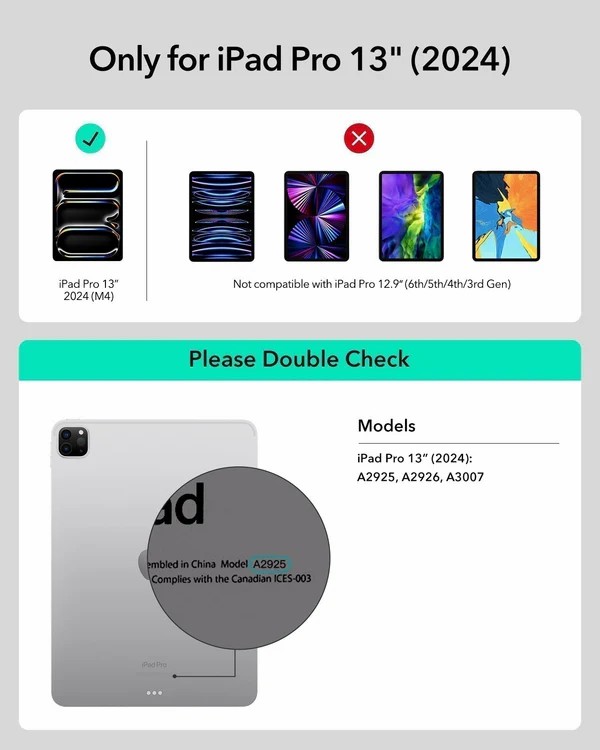 ESR iPad Pro 13inch (2024) M4 Rebound Magnetic Keyboard Case 360 with portrait and landscape modes 18 6257f9aaa9c4dead81352cb2c92e4d10