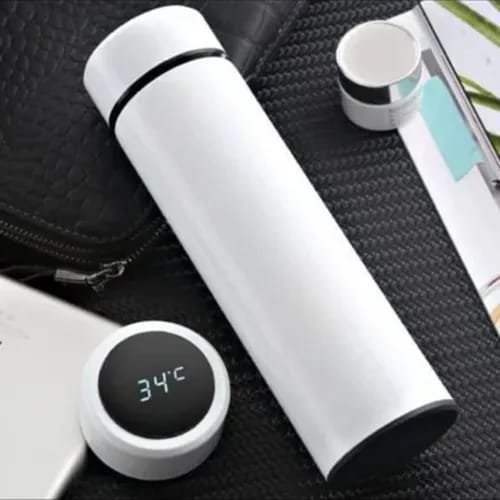Temperature Water Bottle, 500ML LED Temperature Display, Hot Cold Vacuum Flasks, stainless Steel Thermos, LED Smart Thermos