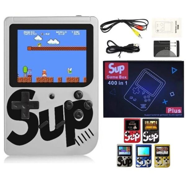 SUP Game Box Plus Console With Controller 400 in 1 Retro Video Games For Kids Handheld Game PAD Gamebox Connects with LCD / TV