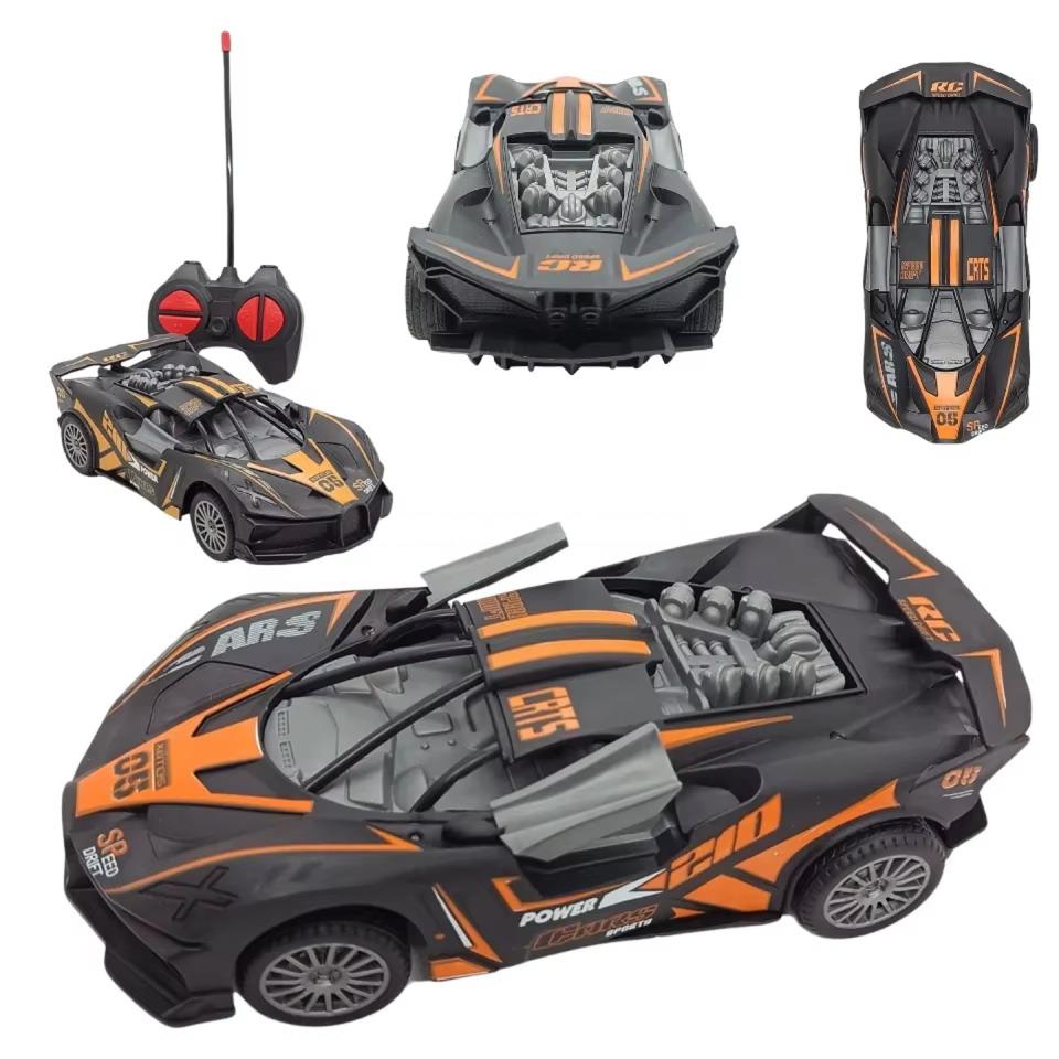 Fast-Racing RC Sports Car Toy with LED Lights for Kids 3+ Years