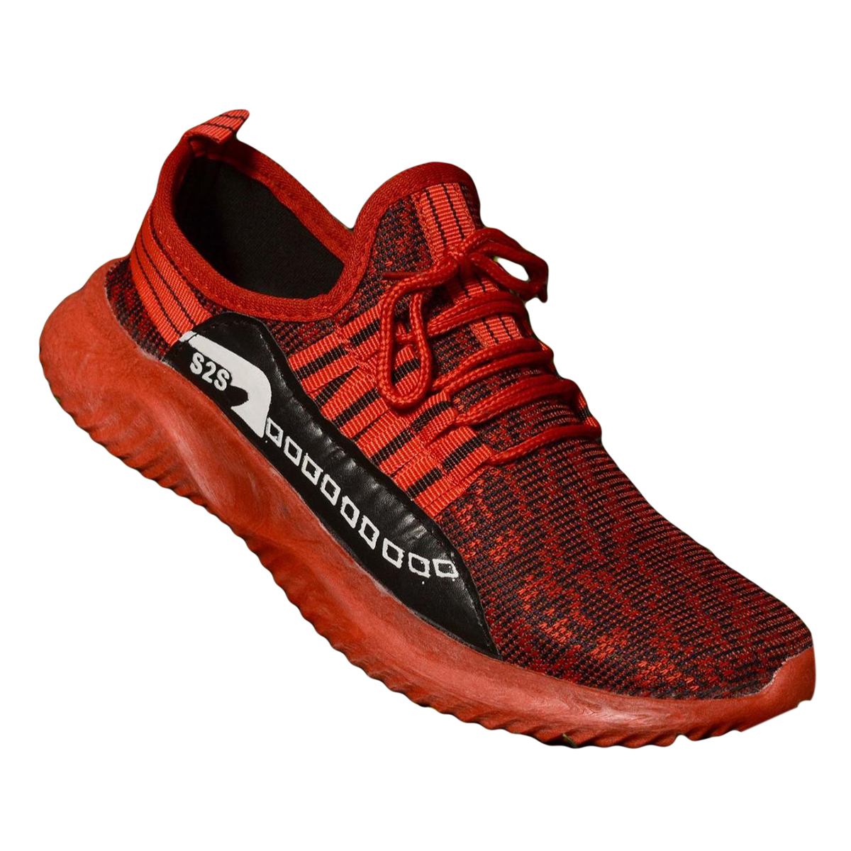 Red Sports & outdoor Comfortable light weight Sneakers Running Walking Gym Fashion Breathable shoes mens