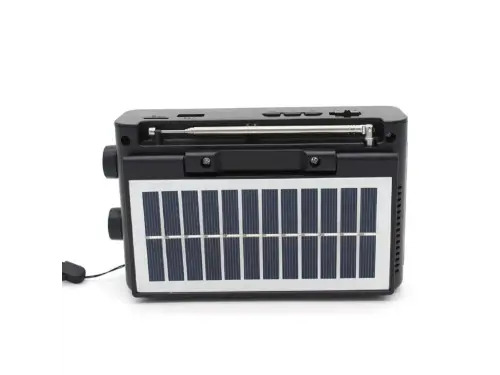 KTF-1645 Portable Wireless Radio Receiver | High Quality Solar Panel Multiband AM FM Radio USB TF Card Slot | Wireless BT Speaker Function with Built-in LED Torch Light | Rechargeable Outdoor Survival Music Box for Home Theater Sport Park Travel Accessory
