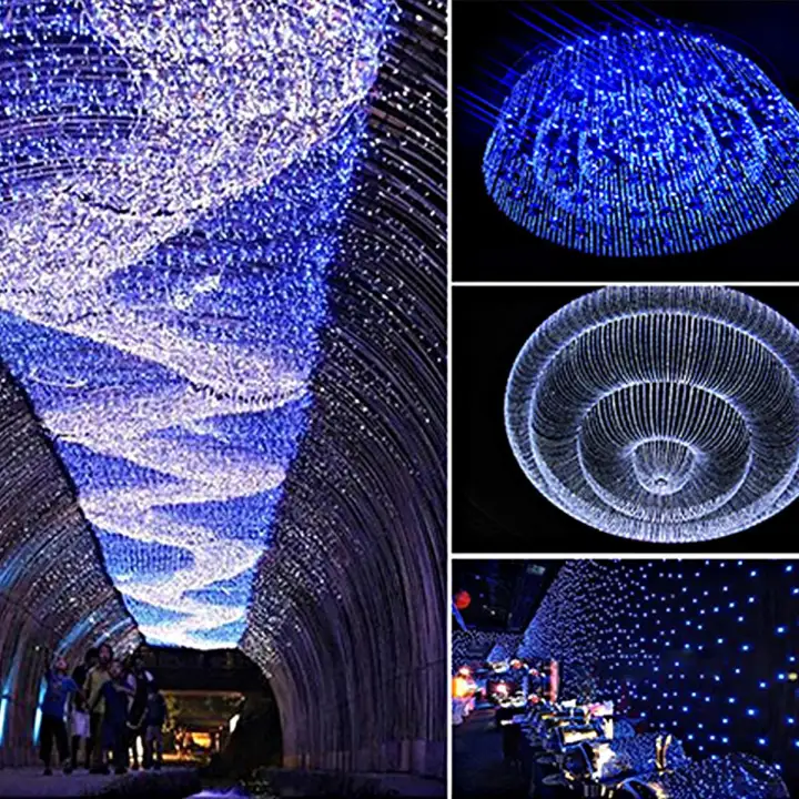 16w Rgbw Fiber Optic Led Light Star Ceiling Kit 450pcs 2m 0 75mm