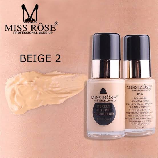 Waterproof Moisturizing Oil Free Full Coverage Deep Whitener Liquid Foundation 30Ml