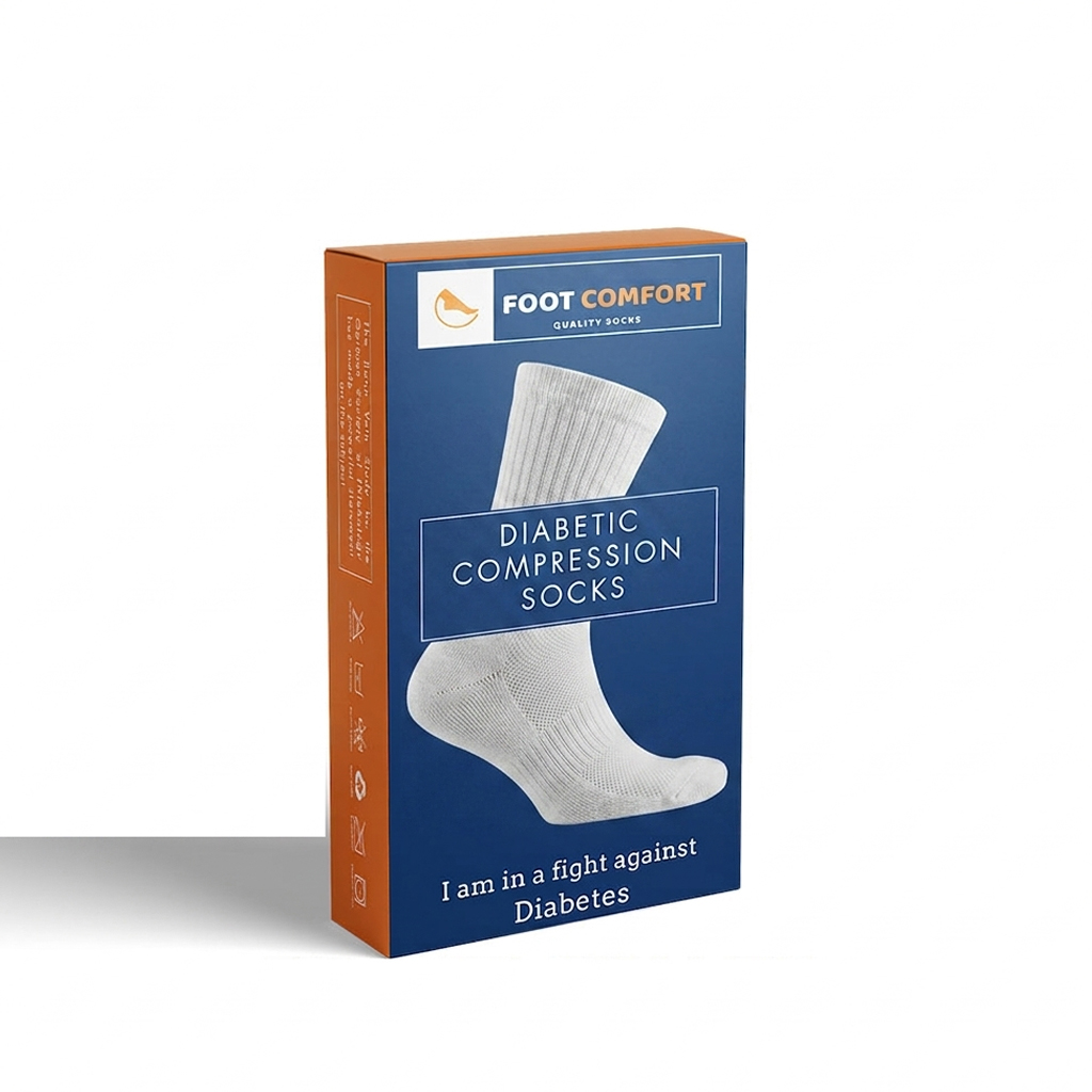 Diabetic Socks for Men & Women - Soft Cotton, Non-Binding, Seamless Toe, Comfortable Socks for Sugar Patients, Swollen Feet & Neuropathy Support