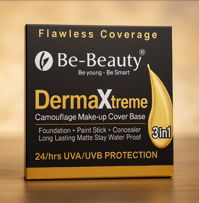 Be Beauty Derma X Base Waterproof Bridal Foundation Full Coverage Long Lasting Base All Shades Available