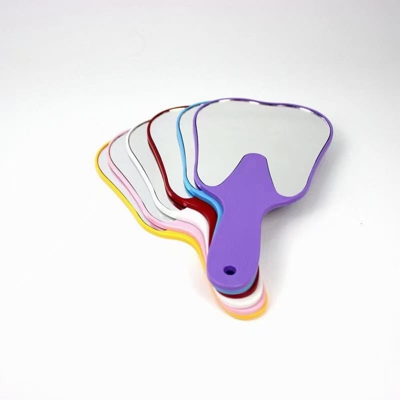 Nursing Tools Portable Mirror Oral Handle Mirror Plastic Handle Mirror Mouth Mirror Handle Hand Mirror