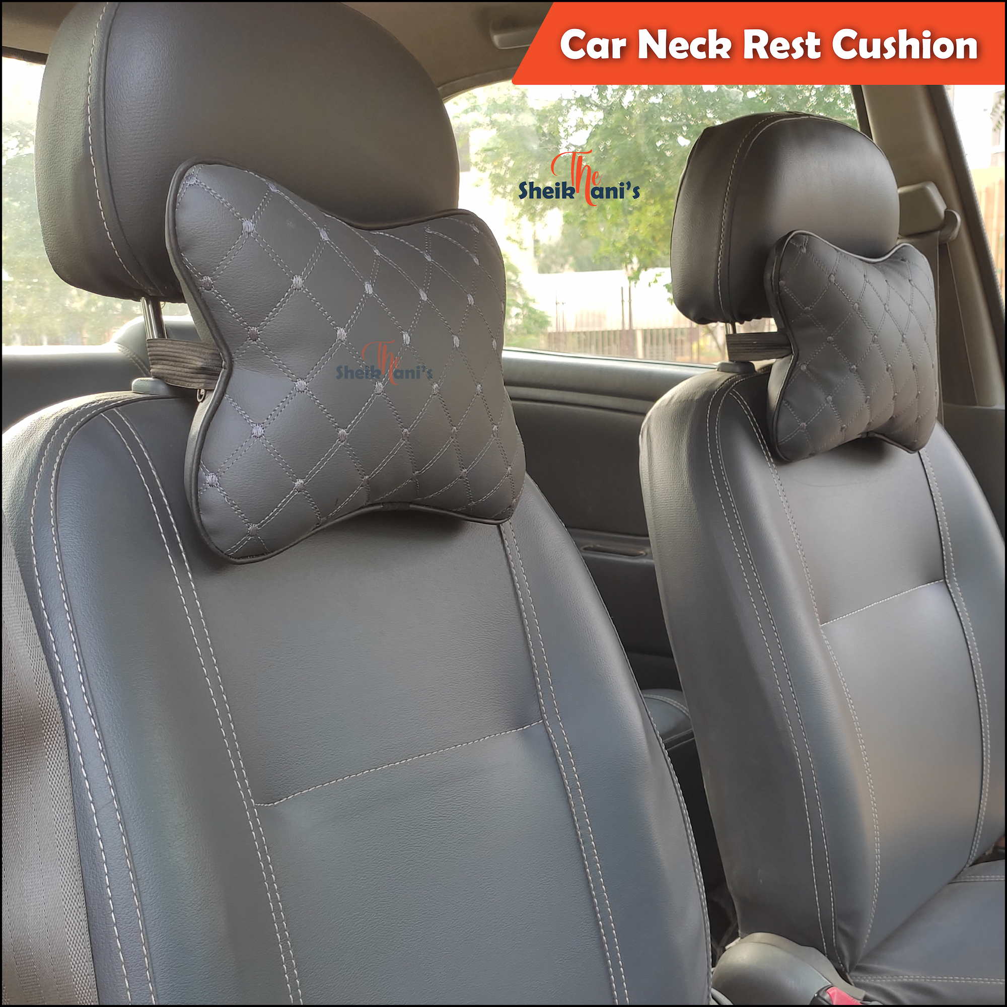 Pcs Car Seat Head Neck Rest Cushion Breathable Auto Head Neck