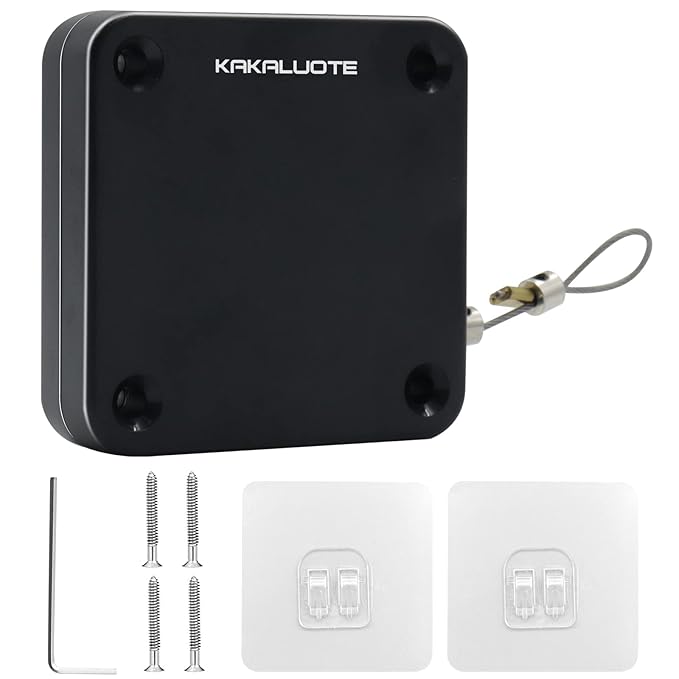 Automatic Door Closer Effortless Door Control with Drawstring Mechanism for Interior, Storm