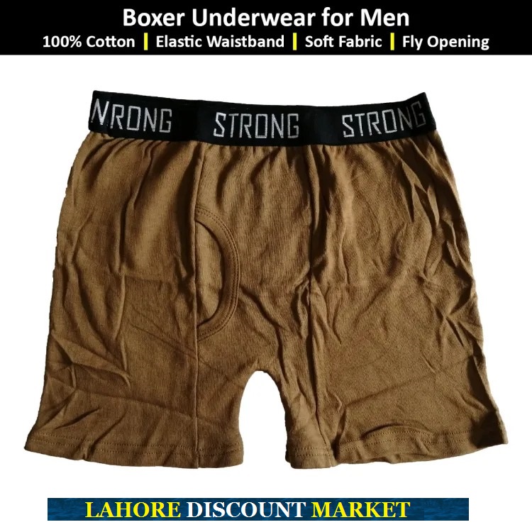 STRONG COMBED COTTON BOXER SHORTS FOR MEN BREATHABLE AND COMFORT QUALITY
