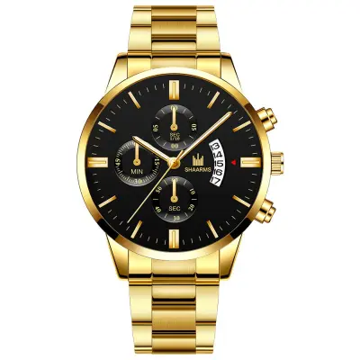 Gold metal watches outlet mens