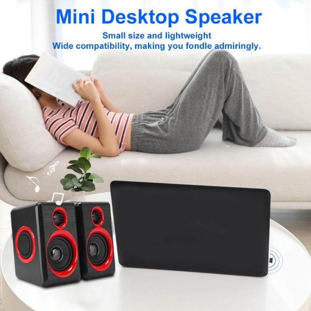 New Ft 165 Prime USB Speaker With Heavy Bass,Subwoofer, Volume Control, 3.5mm Audio, USB Wired Powered Built-in Four Loudspeaker Diaphragm Multimedia Speaker for PC/Laptops/desktop/ Computer