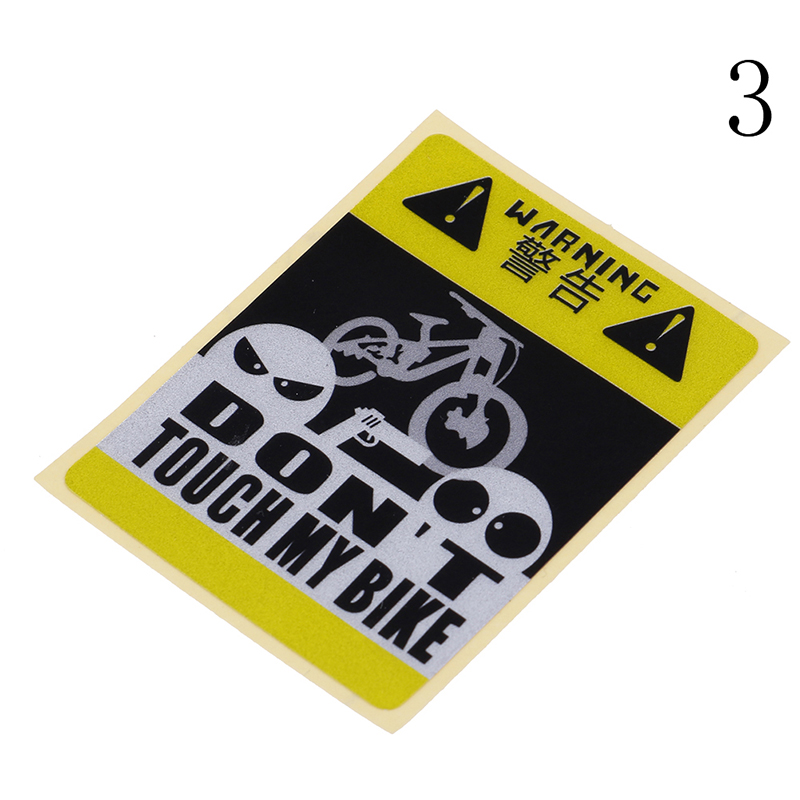 Adesivi Per Telaio Bici "Don't Touch My Bike" - 2 Pezzi In Vinile, Personalizzabili - Foto 2