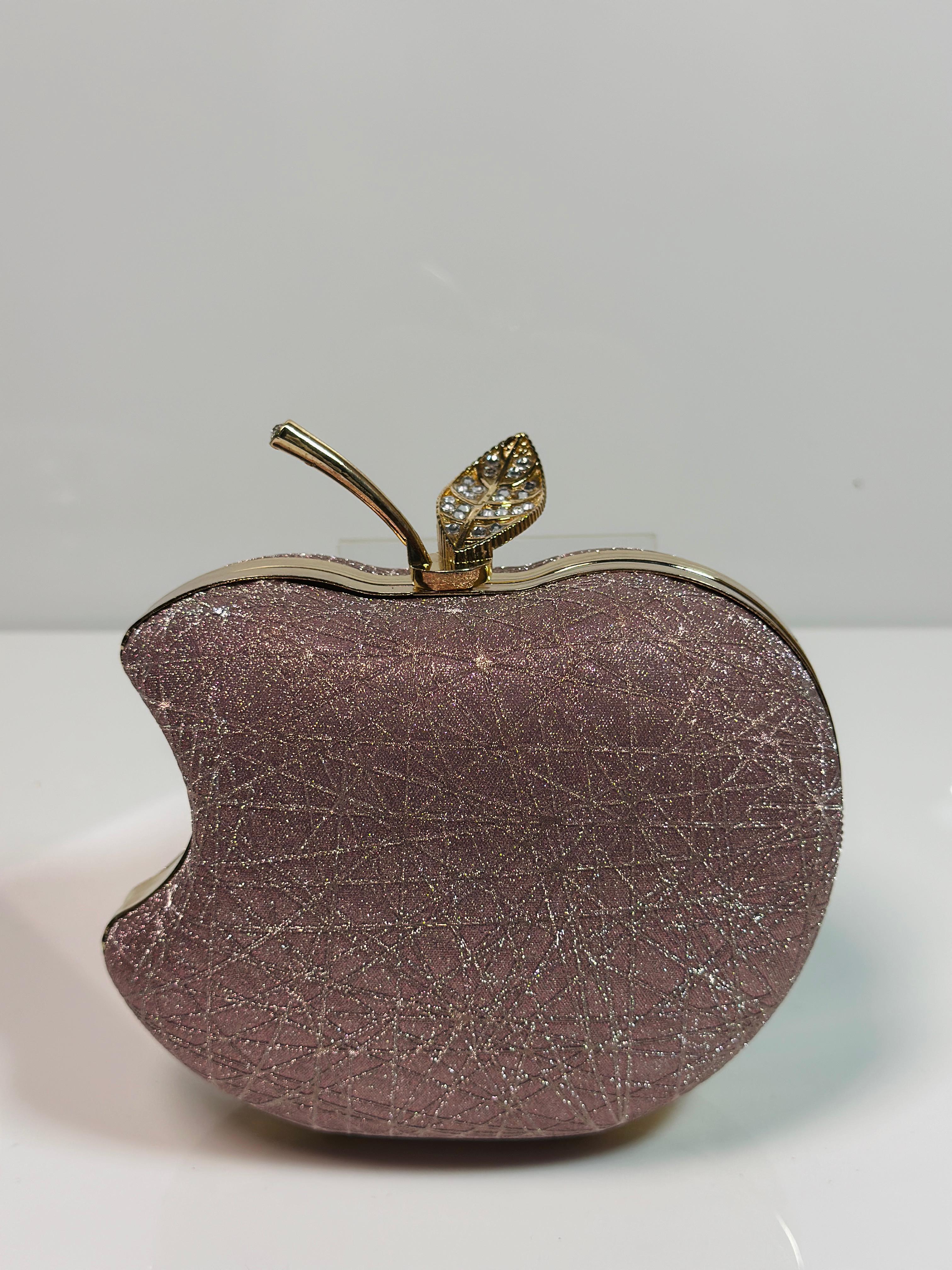 Glamorous Apple Shape Evening Clutch for Women | Perfect Party & Wedding Handbag