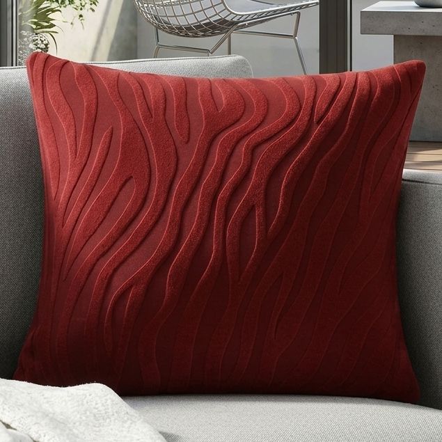 (Zebra Cushion Cover ) Exquisite Textured Luxury Cushion Covers – 16x16” | Transform Your Living Space Pack of 1
