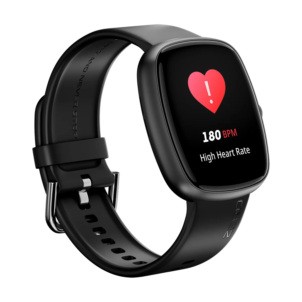 Zero® Qube Smartwatch 1.83 Inch Fluid Display | Swift UI Smart Watch | Bluetooth Fitness Tracker | Health Monitoring Smartwatch | Sports Modes | Smart Notifications | Custom Watch Faces | Android & iOS Compatible | 1 Year Warranty