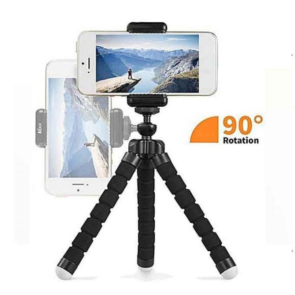 Flexible Tripod Mini Universal Octopus Leg Style Portable and Adjustable Tripod Stand with Clip Bracket Mount Holder for Mobile Phone, Cellphone, Smartphone, Digital Camera