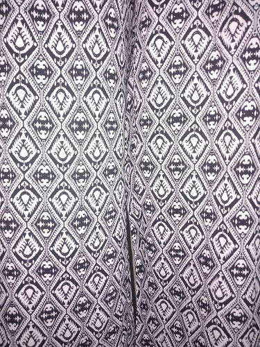 Rufa, Ladies Printed Trousers and pants for all seasons, black and white, cotton blend soft fabric