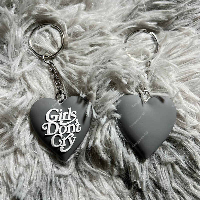 Girls Don't Cry Key Ring Silver925 2022 Multicolor Heart Dont Cry