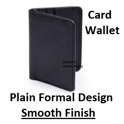 Leather Card Wallet Plain Formal Design Card Holder for Men (Artificial Leather)