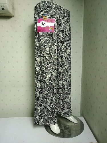 Rufa, Ladies Printed Trousers and pants for all seasons, black and white, cotton blend soft fabric