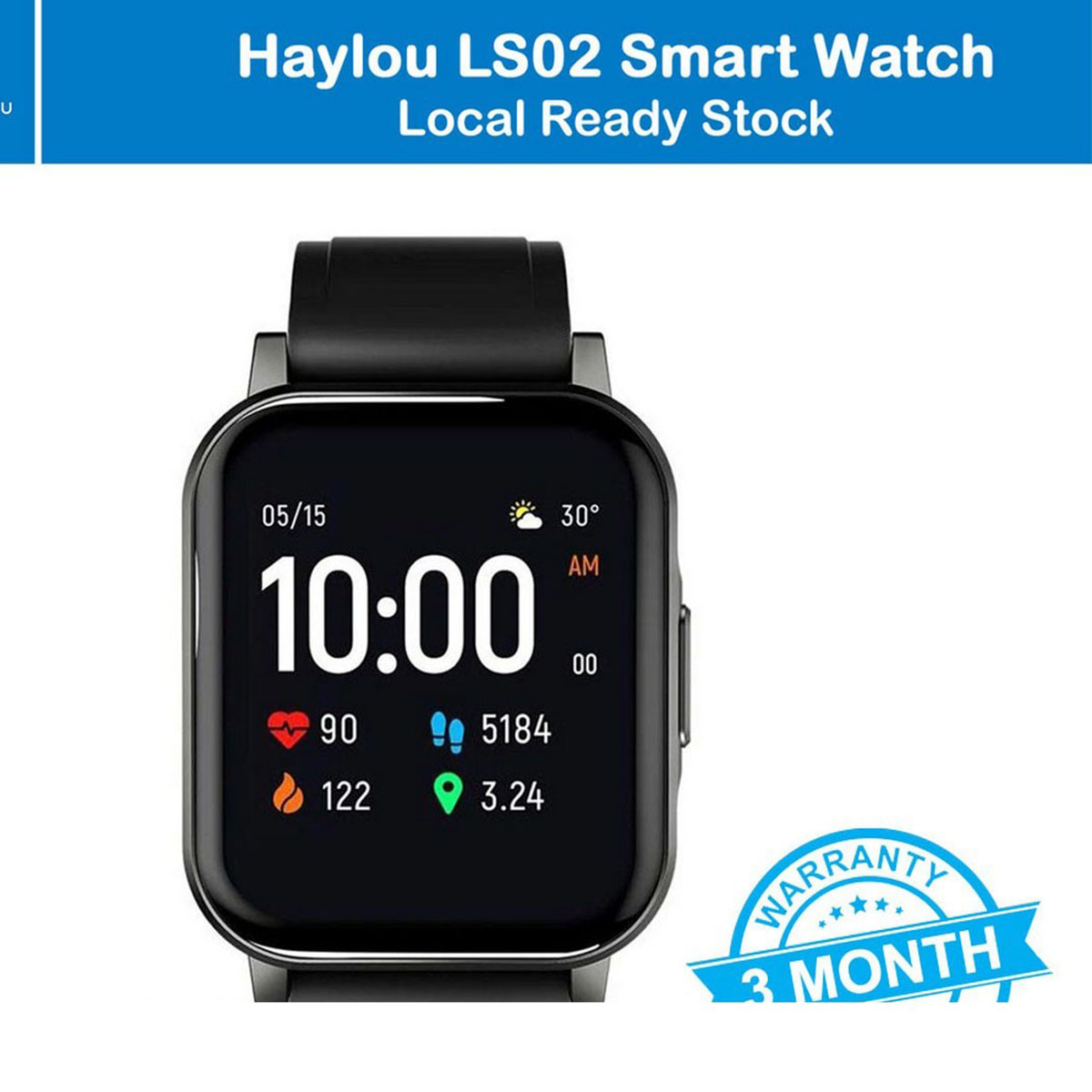 SMART WATCH RELOJ INTELIGENTE HAYLOU SMARTWATCH 2 BY XIAOMI SMARTBANDS Y  RELOJES