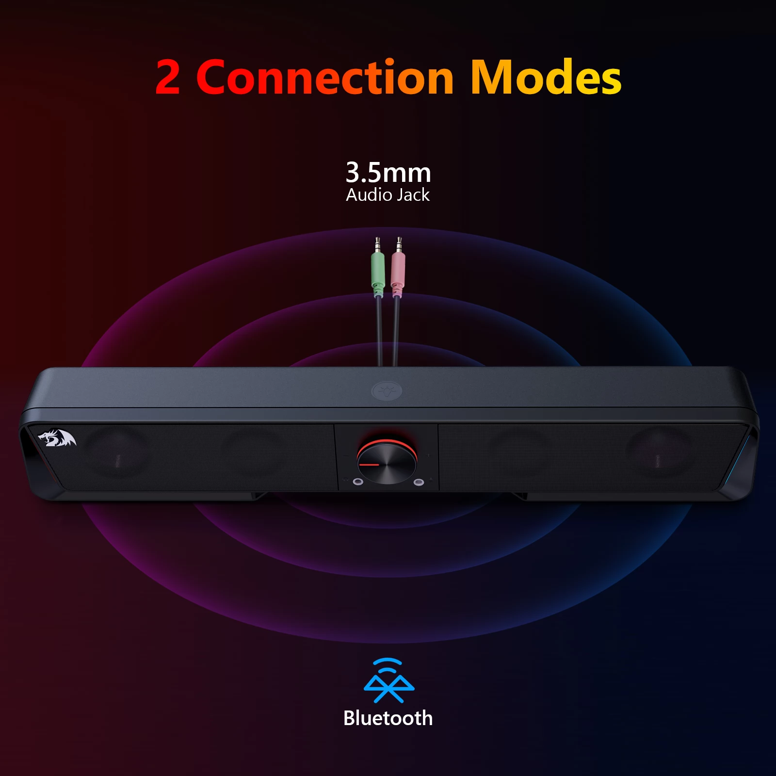 Redragon GS570 Darknets RGB Bluetooth Gaming Sound Bar 2.0 Channel with Dual Speakers and Dynamic Lighting 15 633d7e1d7aabe3f429ad77fa784c7967