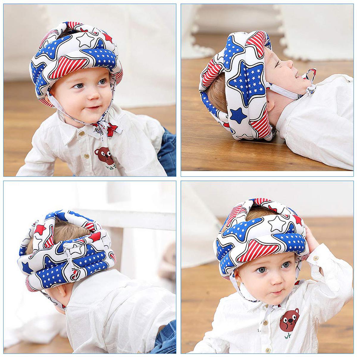 Child Head Protection Cap, Baby Hat Protector Toddler Children Crawling Walking Safety Helmet, Kids Bumper Protect Cushion Breathable Anti-Fall Safety Kid Caps No Bumps Headguard