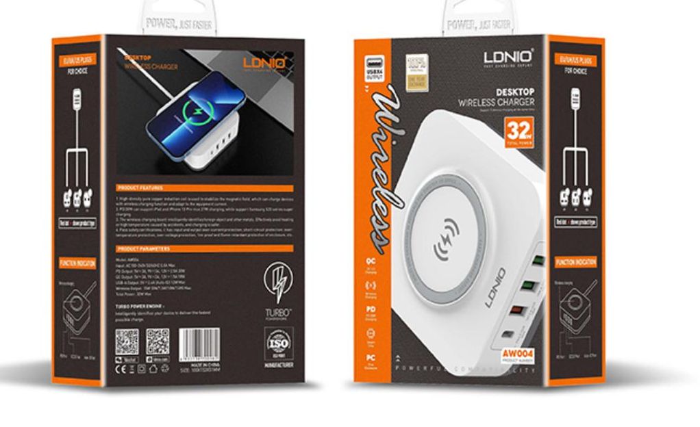 LDNIO 32W AW004 DESKTOP WIRELESS CHARGER