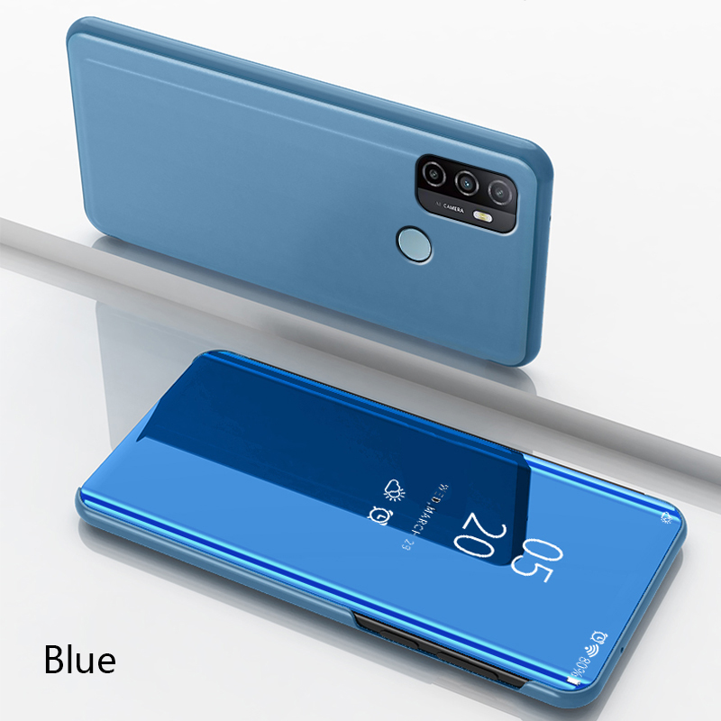 flip case mirror oppo a53