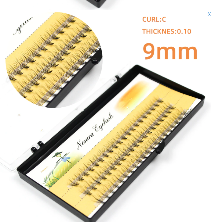 60pcs Professional eyelash extension Makeup Individual Cluster EyeLashes Grafting individual eyelash bunche available in 6mm to 15mm sizes