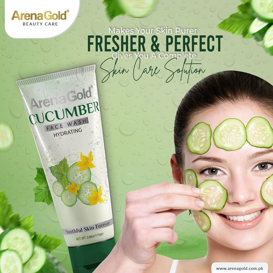 Picture of Arena Gold Cucumber Face Wash 60g| Effective for Acne| Oily Skin ...