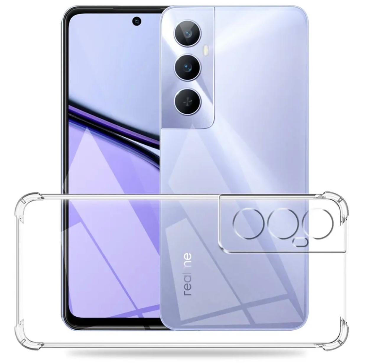 Realme C65 4G Back Cover Bumper Transparent Soft Clear Silicon Jelly Back Case Imported
