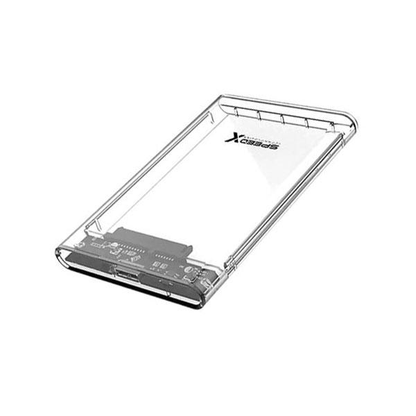 SPEEDX HD-2025U3 HDD Case 2.5 Inch USB 3.0 SATA III External Hard Drive Enclosure Crystal Transparent High Speed 6Gbps Support 4TB