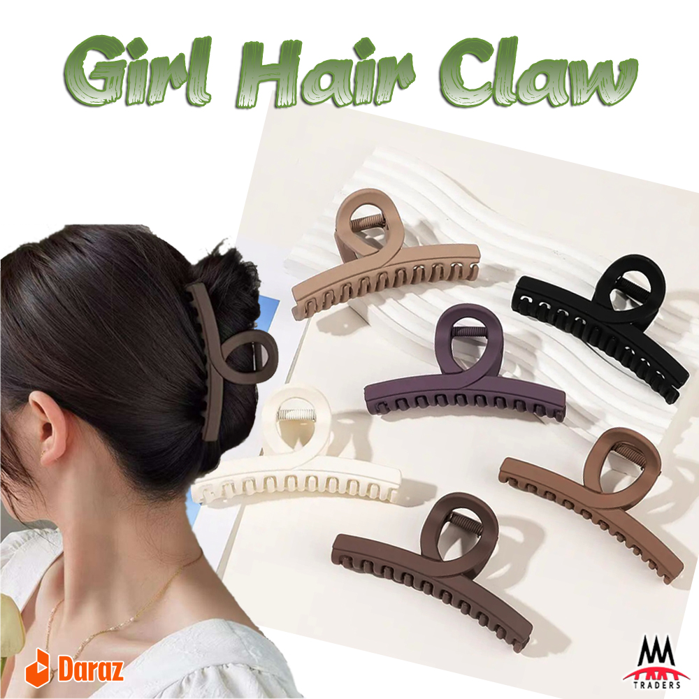Simple Color Hair Clips Ladies Fashion Hair Accessories Clear Hair Claws Trendy Hair Claw Hair Clip Hair Accessories