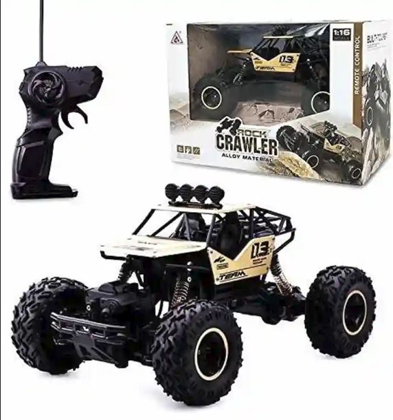 Rock Crawler Smoke Car 4 Wheel Drive Alloy Material RC Monster Truck Offroad RC Truck 1:16 Scale 2.4 Ghz