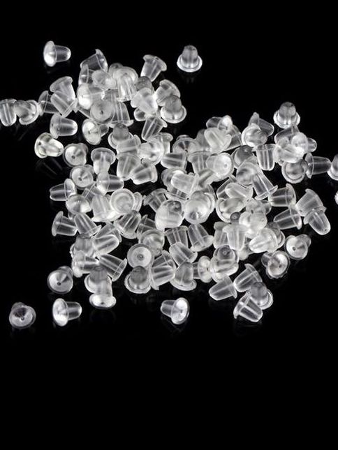 100pcs Earring Back Stopper Set –Bullet-Shaped Jewelry Making Accessories