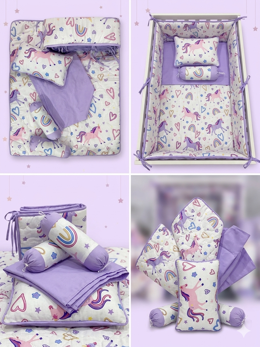 BABY COT SET- CRIB BEDDING FOR NEW BORN